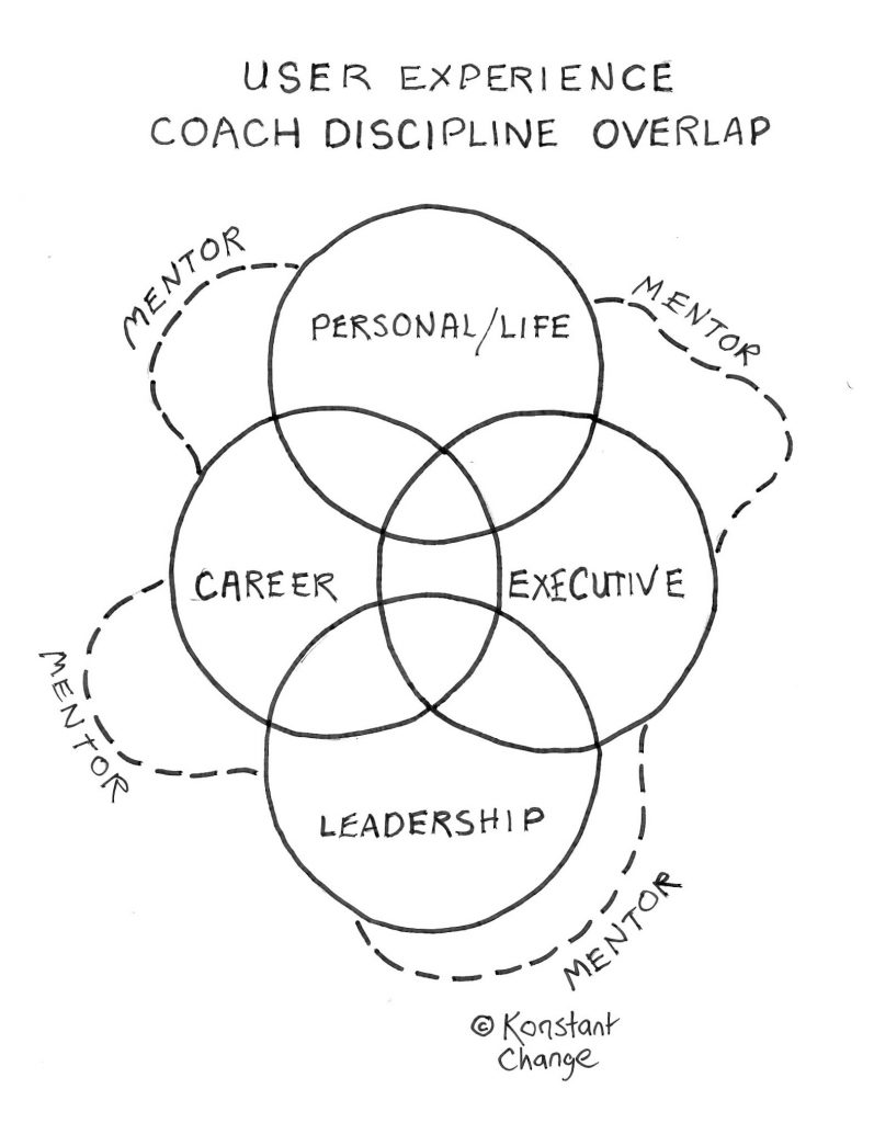 four-circles-and-wavy-line-showing-overlap-career-executive-personal-life-leadership-coaching-with-mentorship-weaving through